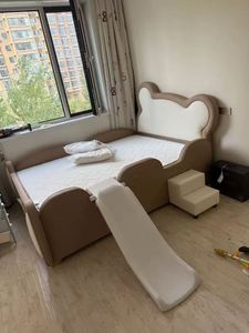 Girls Cute <b>Bed</b> with Stars and <b>Slide</b> - Product Image 3