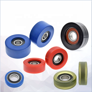 Im lặng PU polyurethane mang Con lăn ròng rọc phong bì tiền đếm đàn hồi sheaves mềm bánh xe cao su - Product Image 2