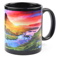 Vente en gros de tasses à café en céramique écologiques personnalisées avec logo Viking Islande, souvenir, tasse de voyage