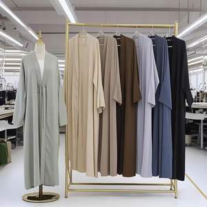 <span class=keywords><strong>Vestito</strong></span> modesto donna Abaya abiti da festa in marocco manica stringata Ramadan Vestidos Largos Kaftan Islam Dubai arabo abito lungo - Product Image 6