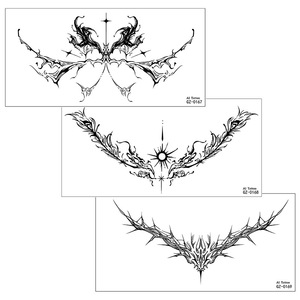 Semi permanente ali d'angelo Underboob tatuaggio adesivo a base <span class=keywords><strong>di</strong></span> piante Non tossico sicuro per la pelle resistente al sudore 3D temporaneo Body Art - Product Image 3