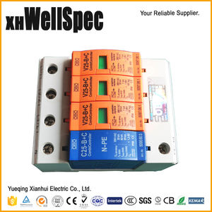 blitzschutzvorrichtung blitzhalter zähler V25-B+C 3+NPE-385V T1+T2 4P 50kA - Product Image 4