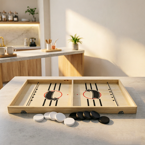 Jeu <span class=keywords><strong>de</strong></span> société <span class=keywords><strong>de</strong></span> tir à catapulte en bois pour 2 joueurs, jeu <span class=keywords><strong>de</strong></span> <span class=keywords><strong>table</strong></span> élastique <span class=keywords><strong>de</strong></span> combat avec lanceur parent-enfant - Product Image 3
