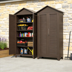 Armoire <span class=keywords><strong>de</strong></span> rangement pour outils <span class=keywords><strong>de</strong></span> <span class=keywords><strong>jardin</strong></span> et <span class=keywords><strong>de</strong></span> <span class=keywords><strong>garage</strong></span>, plusieurs tailles, imperméable, résistante au soleil, antivol, solution <span class=keywords><strong>de</strong></span> rangement durable - Product Image 4