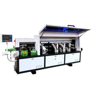 Full Automatic pvc curve woodworking edge bander banding machine for furniture plywood mdf