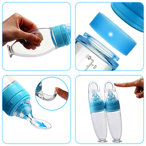 Productos maternos e infantiles <span class=keywords><strong>para</strong></span> bebé, cuchara <span class=keywords><strong>para</strong></span> botella de <span class=keywords><strong>cereales</strong></span> de arroz, dispositivo de alimentación alimentaria, cabezal suave de silicona de grado - Product Image 4