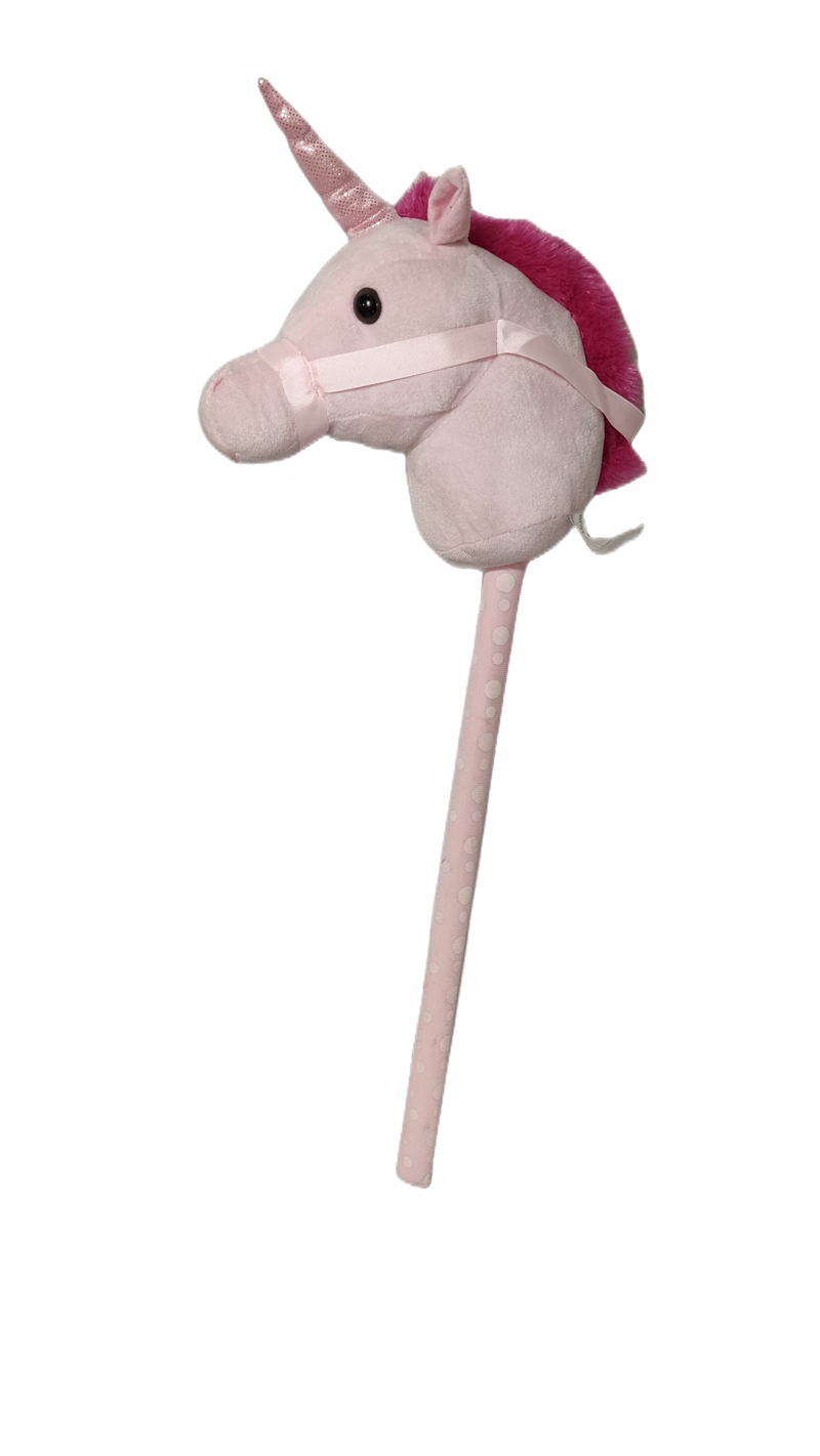 OEM ODM Vente en gros de peluche tête de cheval licorne violette