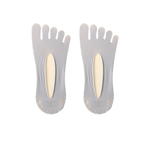 Femmes été cinq <span class=keywords><strong>doigts</strong></span> Yoga <span class=keywords><strong>chaussettes</strong></span> velours maille <span class=keywords><strong>chaussettes</strong></span> courtes anti-dérapant respirant décontracté Invisible section mince orteil fendu - Product Image 6