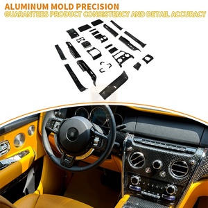 Pour Rolls Royce Cullinan, intérieur de voiture, fibre de carbone sèche, style <span class=keywords><strong>BB</strong></span>, seuils de porte, console centrale, tableau de bord, accessoires de voiture - Product Image 4