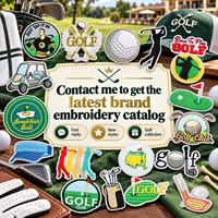 Lot de patchs brodés thermocollants pour clubs de golf, chariots à balles, visières, vestes, sacs – Décoration DIY pour golfeurs