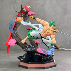 Pour <span class=keywords><strong>King</strong></span> GK Country Kimono Crazy Tiger Solon fait à la main en plastique trois couteaux flux lumineux souffleur d'air poupée Statue <span class=keywords><strong>jouet</strong></span> - Product Image 2