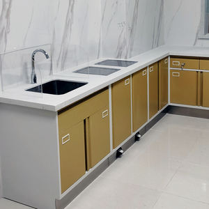 خزائن عرض طبية مخصصة بالجملة من UKEN، حديثة ومتينة وسهلة التنظيف، أثاث خزائن للصيدليات والمستشفيات مصنوعة من الفولاذ المقاوم للصدأ - Product Image 2