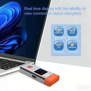 Mini émetteur-récepteur HDMI sans fil 1080P 60Hz facile à transporter, prend en charge 8 TX 1 RX, mode miroir et extension, adaptateur d'affichage 50M - Product Image 3