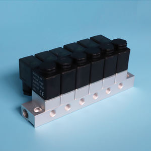 Válvula Solenoide de Control Eléctrico, Válvula de Colector de Aleación de Aluminio, 4/6/8 Puertos, Neumática, 24V DC, Mini Válvula de <span class=keywords><strong>2</strong></span> Vías - Product Image 3