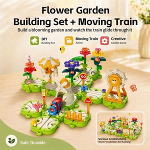 Set de Construcción de Vías de <span class=keywords><strong>Tren</strong></span> <span class=keywords><strong>El</strong></span>éctrico EPT para Niños, Juguete de Ferrocarril para Jardín o Parque de Diversiones con Flores e Insectos, Edades 3+ - Product Image 4