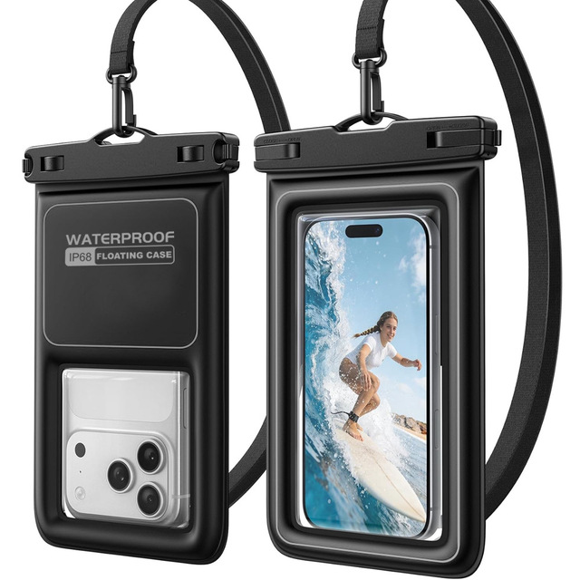 New Outdoor Drifting Diving Swimming Touchscreen Mobile Phone PVC Waterproof Case Floating Universal 7.5 Inch Waterproof Bag