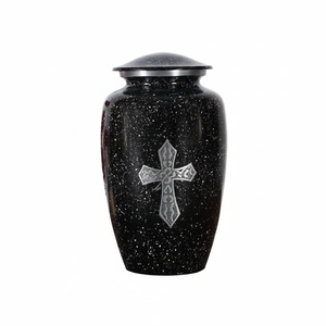 Urnas conmemorativas dignas hechas a mano modernas, precio al por mayor, urnas funerarias femeninas y masculinas para entierro de cenizas decorativas - Product Image 1