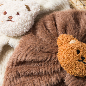 Neue Europäische und Amerikanische Plüsch-Babymütze, Niedliche Einfarbige Bären-Kindermütze, Herbst- und Winter-Warme Säuglingsmütze - Product Image 5