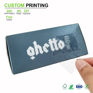 Autocollants transparents personnalisés avec logo UV pour marque, vente en gros de tubes de brillant à lèvres, impression d'étiquettes privées, emballage - Product Image 1