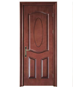 GJ-S581チーク材ベニヤ塗装フラッシュMDF/無垢材2022最新デザインインテリア木製ドア - Product Image 1