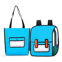 Twinkle mochila impressa popular personalizada, nova chegada, grande capacidade, 2d, desenhos animados, bolsa de livro 3d