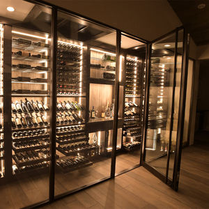 Vinoteca de Acero Inoxidable de Gran Capacidad con <span class=keywords><strong>Refrigerador</strong></span> de Doble Zona Eléctrico <span class=keywords><strong>a</strong></span> Baterí<span class=keywords><strong>a</strong></span> para Uso en Restaurantes y Villas - Product Image 5