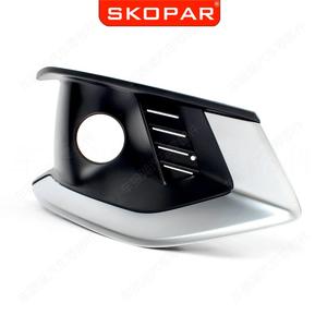 Cache de phare antibrouillard Audi A4 2016 en ABS à clipser avec trous, côté gauche et droit - Product Image 3