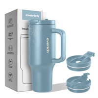Bouteille d'eau en acier inoxydable à double paroi de 40oz Nouveau gobelet personnalisé de 40oz avec poignée Bouteille d'eau de haute qualité sans BPA