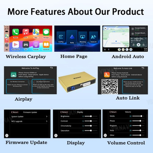 Caja de interfaz Viknav Linux para Jaguar XE XF F-Pace 2016-2019, decodificador inalámbrico CarPlay, Android Auto, GPS, navegación, compatible con el sistema original del coche. - Product Image 6
