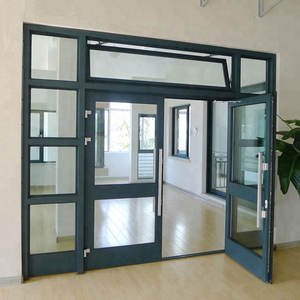 Fenêtre coulissante française, balcon, fenêtres coulissantes de style français, <span class=keywords><strong>baie</strong></span> coulissante en aluminium avec verre Low-e pour entrée de salle de bain - Product Image 6