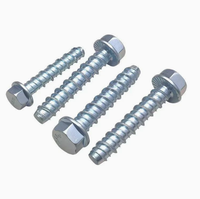 Baut Angkur Beton Self-Cutting Kepala Flens Hexagonal Sekrup Self-Tapping untuk Pemasangan Dinding & Batu Bata