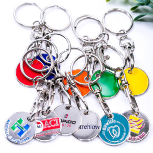 Fabricants <span class=keywords><strong>de</strong></span> porte-clés Chariot en métal Token Coin Insert Porte-clés Pièce souvenir pour supermarché Panier - Product Image 5