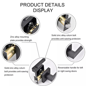 Phong Cách Châu Âu Cửa Kéo Xử Lý Hiện Đại Cửa Chốt Chốt Kẽm Hợp Kim Nhiệm Vụ Nặng Nề Đòn Bẩy Tay Nắm Cửa - Product Image 2