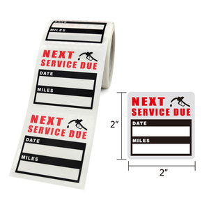 Adesivi Promemoria Manutenzione <span class=keywords><strong>Auto</strong></span> 2x2 Pollici, Adesivi Trasparenti per Parabrezza, Adesivi per Cambio Olio - Product Image 6