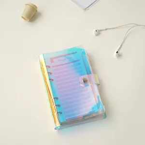 레이저 커버와 5 분리 페이지가있는 도매 맞춤형 PVC 바인더 소책자 노트북 플래너