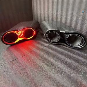 Embouts d'échappement en carbone <span class=keywords><strong>sec</strong></span> pour <span class=keywords><strong>Mercedes</strong></span> Benz Classe G W463 W464 G63 G500 G350 Upgrades B900 Rocket Type Muffler Pipe Exhaust Tip - Product Image 1