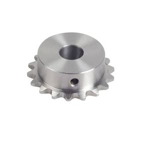 Piñón de Cadena de Rodillos de Acero C45 Doble Fila Estándar Europeo ISO MIGHTY, Diámetro Interior de 10 mm, 20 Dientes, Paso de 6 mm - Product Image 5