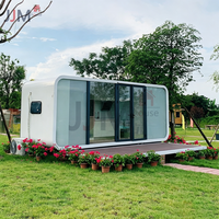 JJM 1 Maison conteneur modulaire préfabriquée à 2 étages, type capsule spatiale Apple Cabin, 20ft 40ft, design moderne, pour appartement et bureau