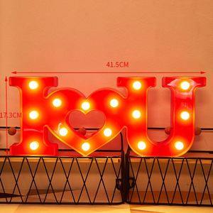 Decoración de San Valentín para Novia, Luz LED Roja a Pilas, Decoración de Boda, Luz de Amor DIY, Regalo, Decoración de Fiesta - Product Image 2