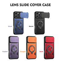Étui de protection antichoc TPU+PC, 360° ° Support rotatif pour anneau, coque de téléphone avec cache-objectif coulissant pour OnePlus Nord 6/15R/15/Nord 5
