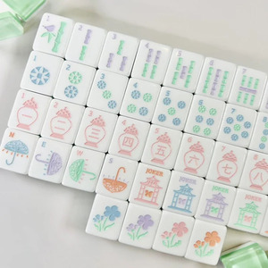 Mahjong de luxe de style américain classique avec des éléments en acrylique pour 4 joueurs, design personnalisable, service client professionnel - Product Image 4