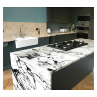 YDSTONE Marbre naturel Calacatta Viola Arabescato Corchia au design moderne pour plan de travail de cuisine et îlot central