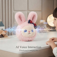 Peluche Robot IA Interactif, Jouet Parlant Intelligent pour l'Apprentissage de l'Anglais, Compagnon Émotionnel, Breloque de Sac à Dos avec Interaction Vocale, Cadeau pour Enfants