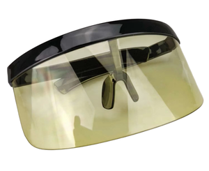 Lunettes de soleil de sport surdimensionnées coupe-vent et anti-poussière, monture plate en PC, lunettes de protection - Product Image 1