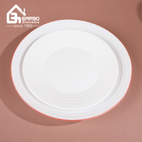 Service de table élégant en verre opale blanc, vaisselle en verre opale, ensemble de dîner, bol et assiette en verre opale, vente chaude