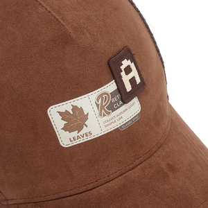 Gorra de Béisbol de 5 Paneles, Transpirable, de Malla, Estilo Casual y Deportivo, Color Marrón, Protección Solar para Uso en Exteriores - Product Image 3