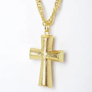 Christmas jesus big cross pendant chain necklace with pendant