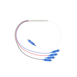 ท่อเหล็กประสิทธิภาพสูง 1×4 SC/UPC ตัวแยกไฟเบอร์ออปติกแบบพาสซีฟสำหรับเครือข่าย FTTH - Product Image 3
