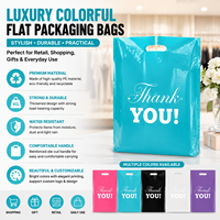 Sacs en plastique découpés sur mesure, imprimés avec logo couleur personnalisé, sacs d'emballage épais pour cosmétiques, vêtements, chaussures, boulangerie, pain, shopping
