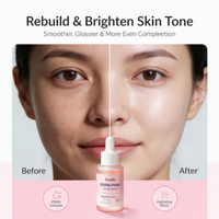 Sérum PDRN coréen pour soins de la peau en marque propre, sérum réparateur de la peau à l'ADN de saumon, sérum éclaircissant pour un éclat rose, sérum anti-âge, sérum rajeunissant pour la peau